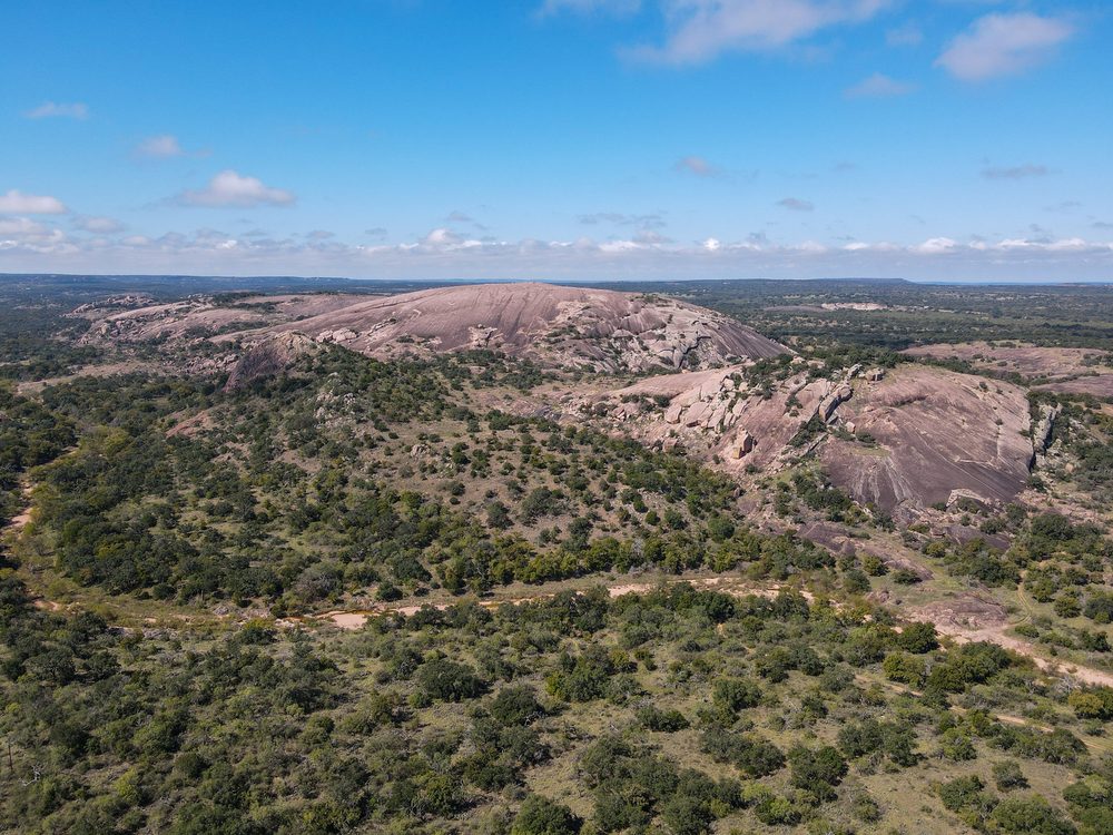 The pink granite dome of Enchanted Rock