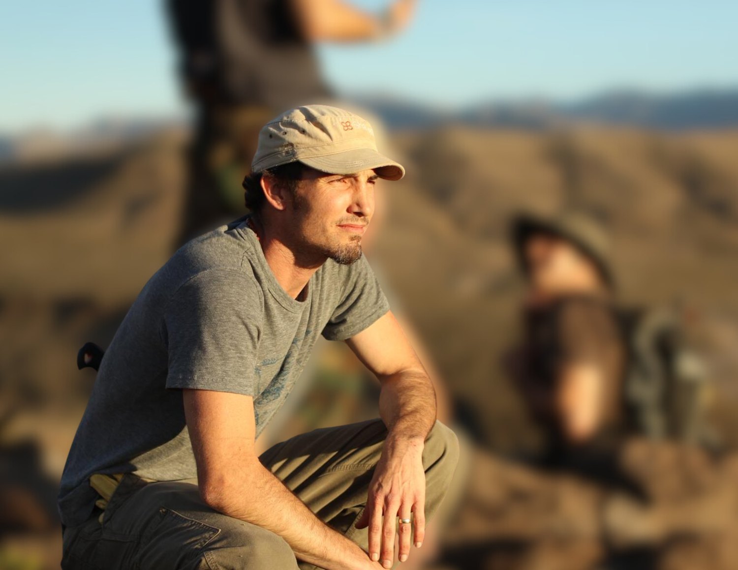 Drew Walsh, founder of Casa da Nova Vida, at golden hour in the mountains